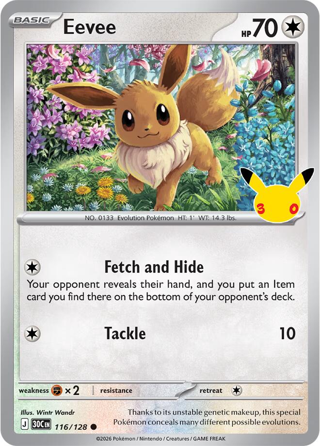 Eevee - 116/128 - Common