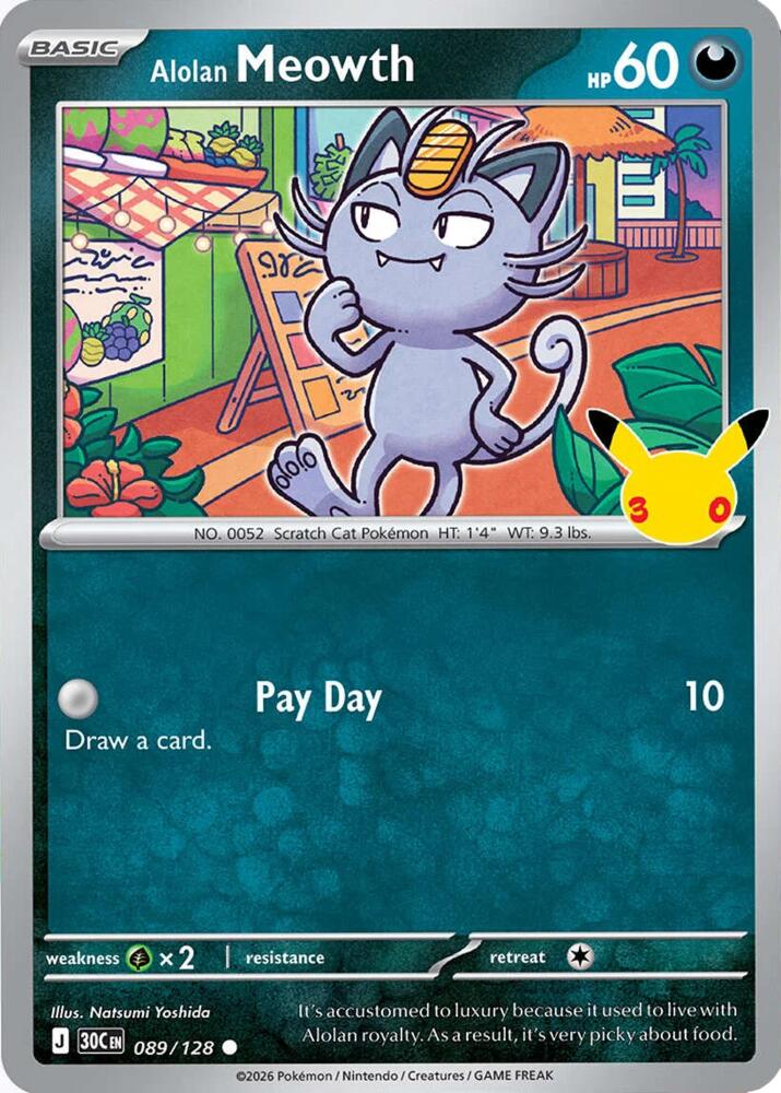 Alolan Meowth - 089/128 - Common