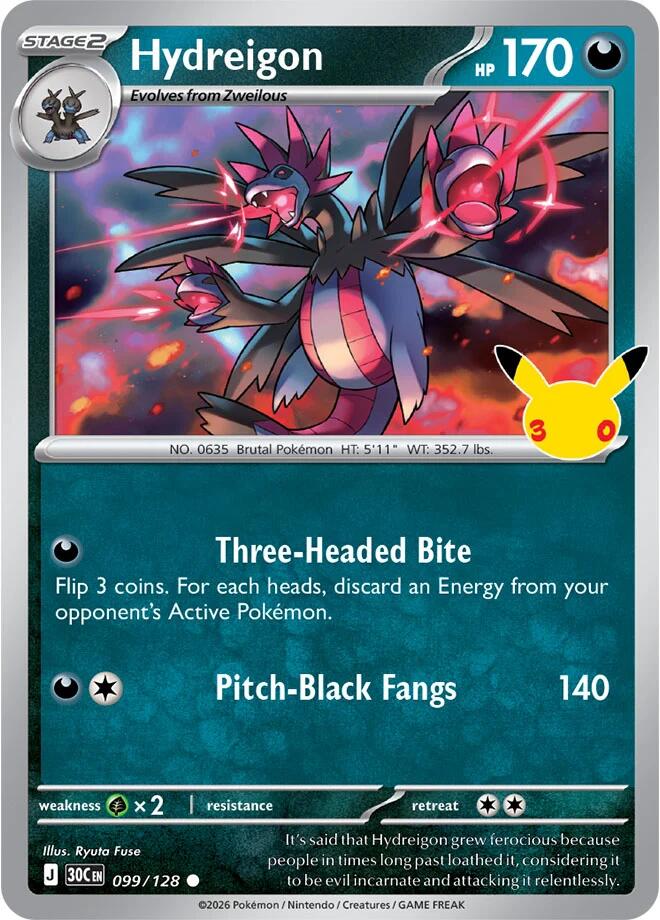 Hydreigon - 099/128 - Common