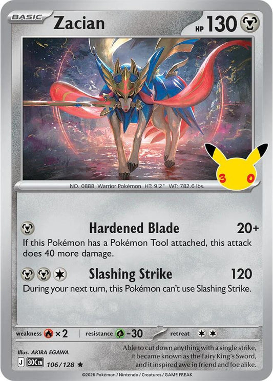 Zacian - 106/128 - Rare