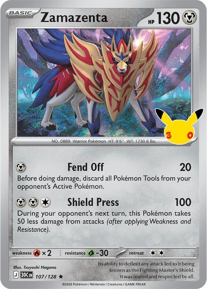 Zamazenta - 107/128 - Rare