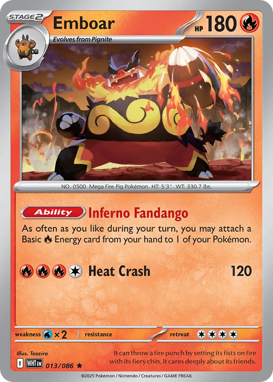 Emboar - 013/086 - Rare