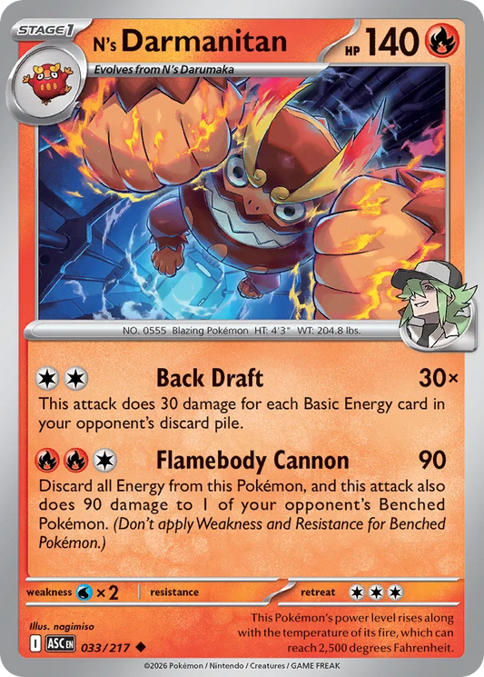 N's Darmanitan - 033/217 - Uncommon
