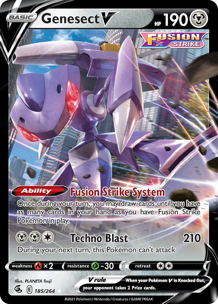 Genesect V - 185/264 - Holo Rare V