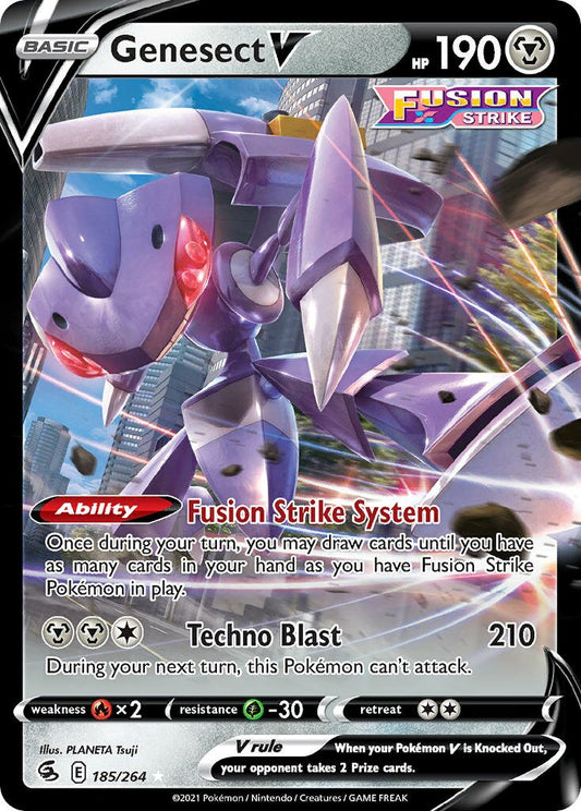 Genesect V - 185/264 - Holo Rare V