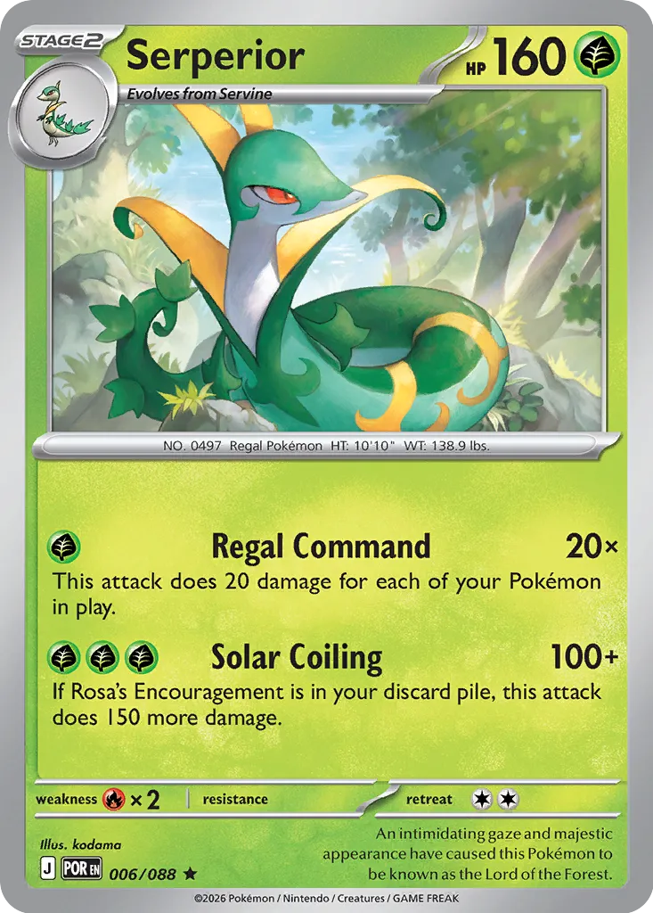 Serperior - 006/088 - Rare Reverse Holo