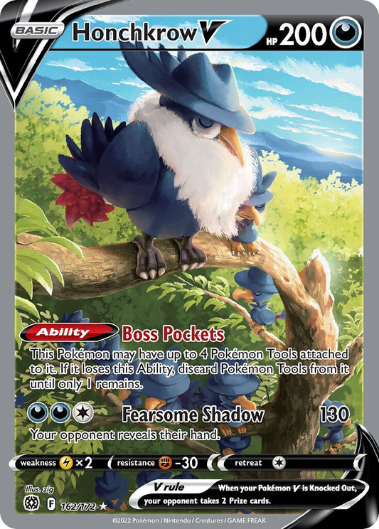 Honchkrow V - 162/172 - Rare Ultra