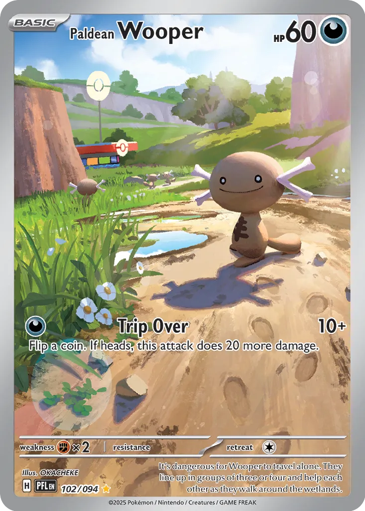Paldean Wooper - 102/094 - Illustration Rare