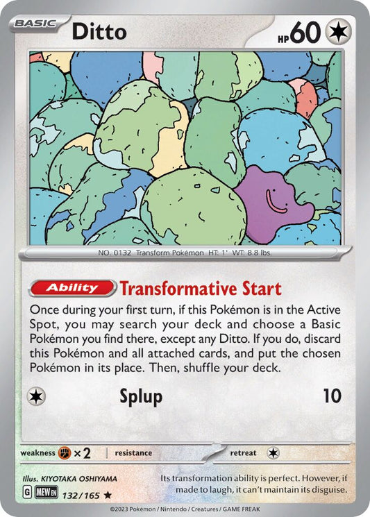 Ditto - 132/165 - Rare