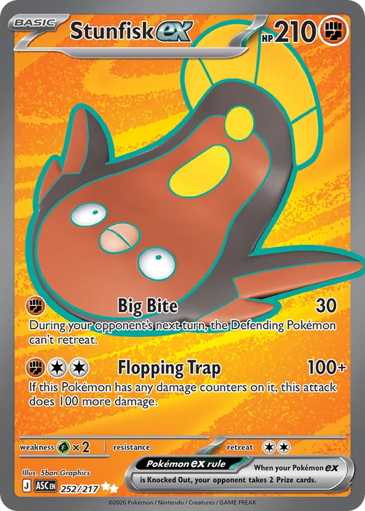 Stunfisk ex - 252/217 - Ultra Rare
