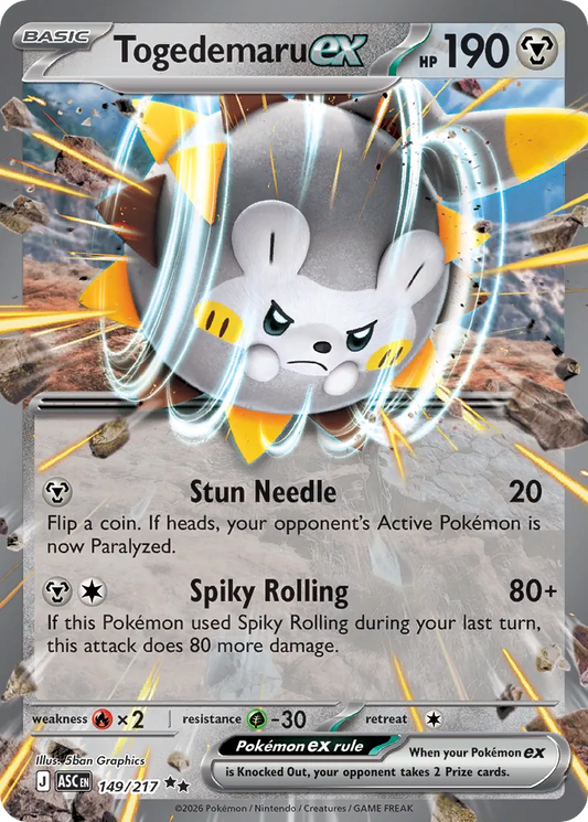 Togedemaru ex - 149/217 - Double Rare