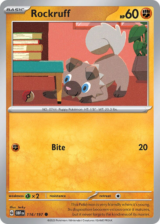 Rockruff - 116/197 - Common
