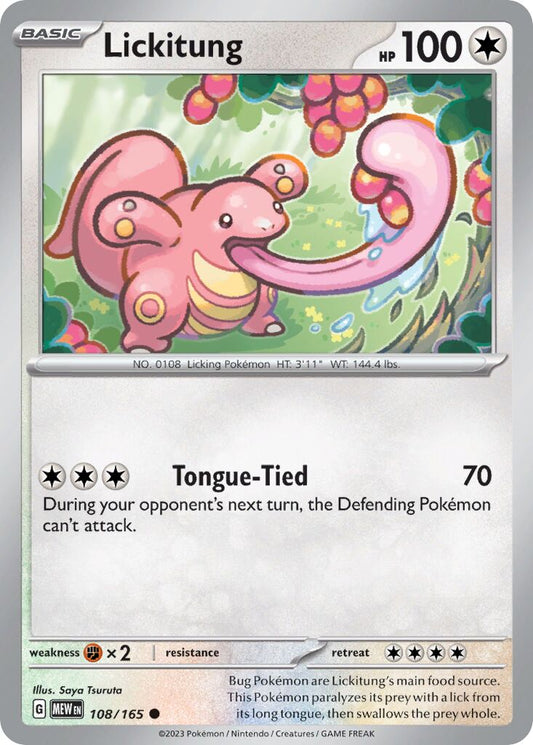 Lickitung - 108/165 - Common