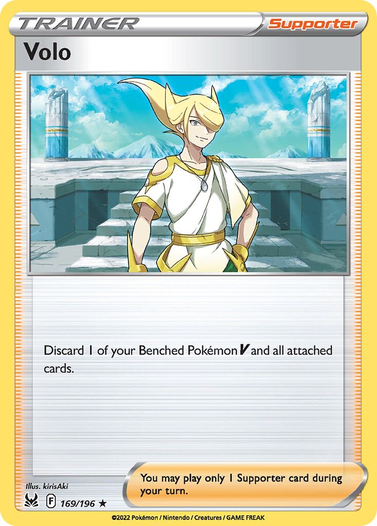 Volo - 169/196 - Rare Holo