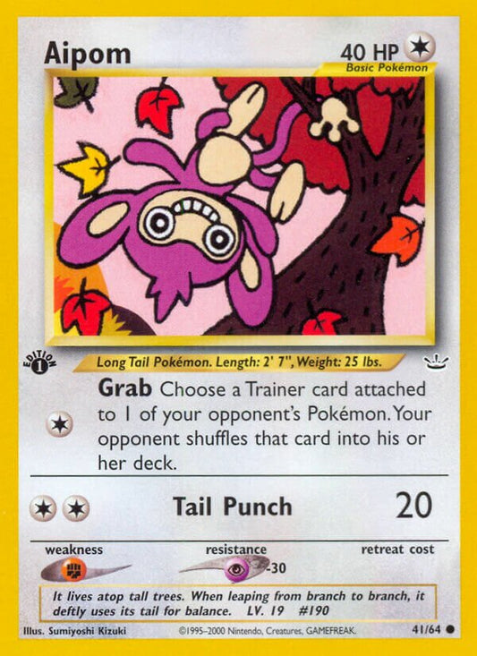 Aipom - 41/64 - 1st Edition Common