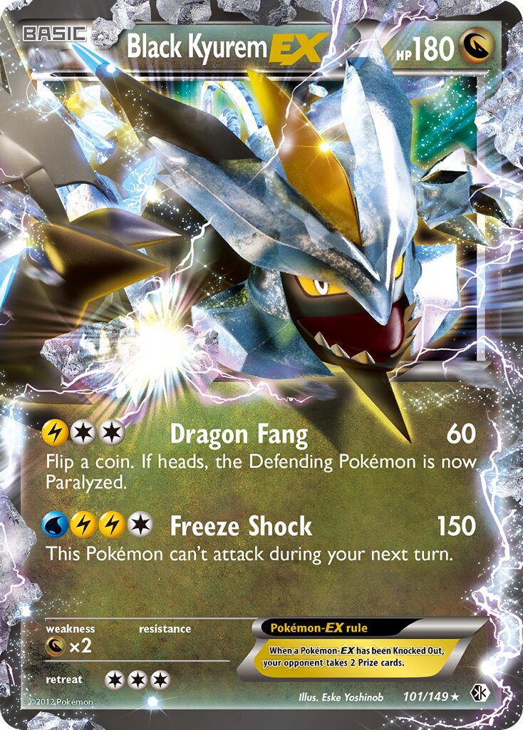 Black Kyurem-EX - 101/149 - Rare Holo EX