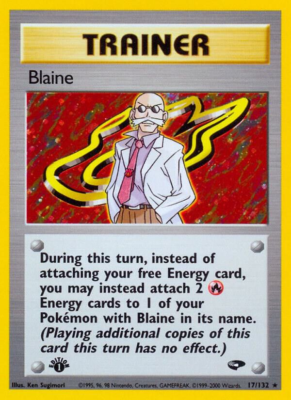 Blaine - 17/132 - Unlimited Holofoil Rare Holo