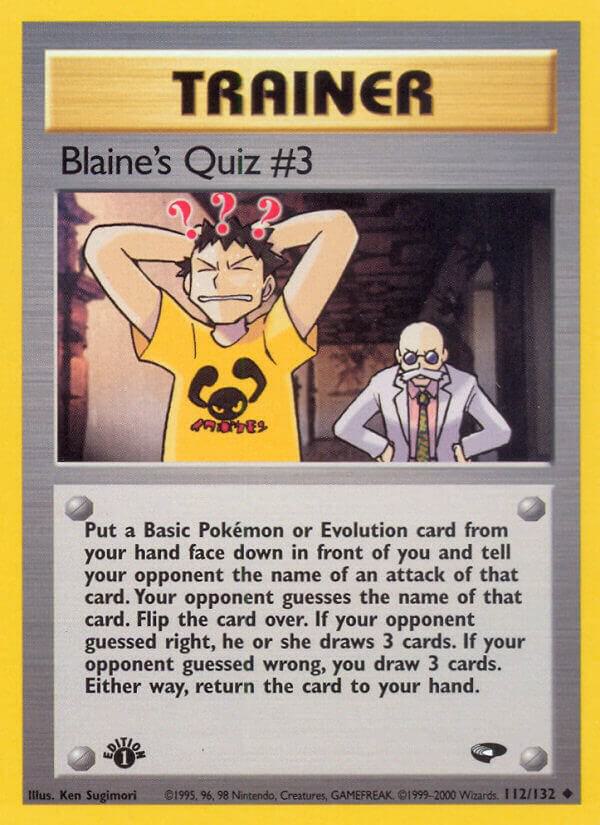 Blaine's Quiz #3 - 112/132 - Unlimited Uncommon