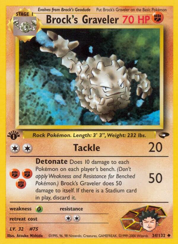 Brock's Graveler - 34/132 - Uncommon