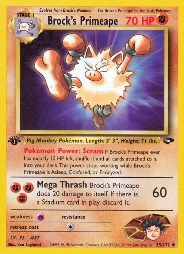 Brock's Primeape - 35/132 - Uncommon