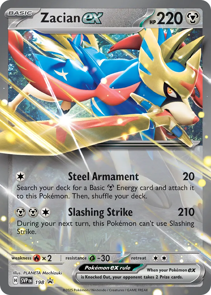 Zacian ex - 198 - Promo