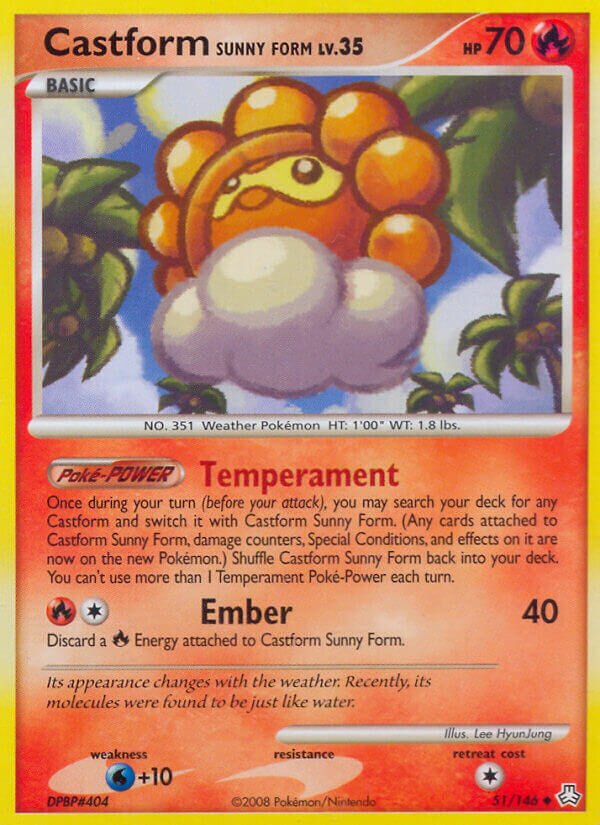 Castform Sunny Form - 51/146 - Uncommon