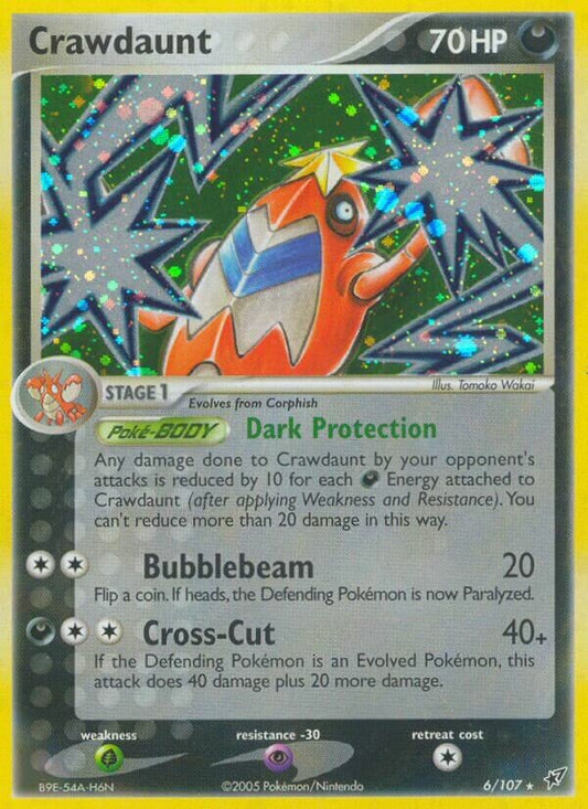 Crawdaunt - 6/107 - Rare Holo