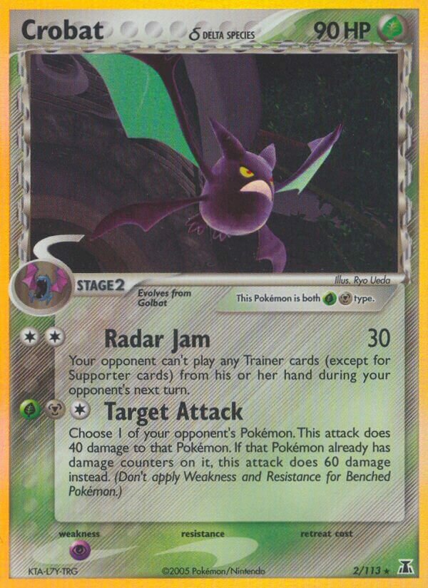 Crobat - 2/113 - Rare Holo