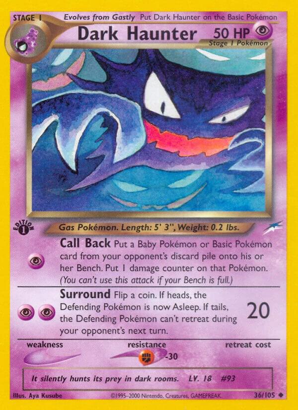 Dark Haunter - 36/105 - 1st Edition Uncommon