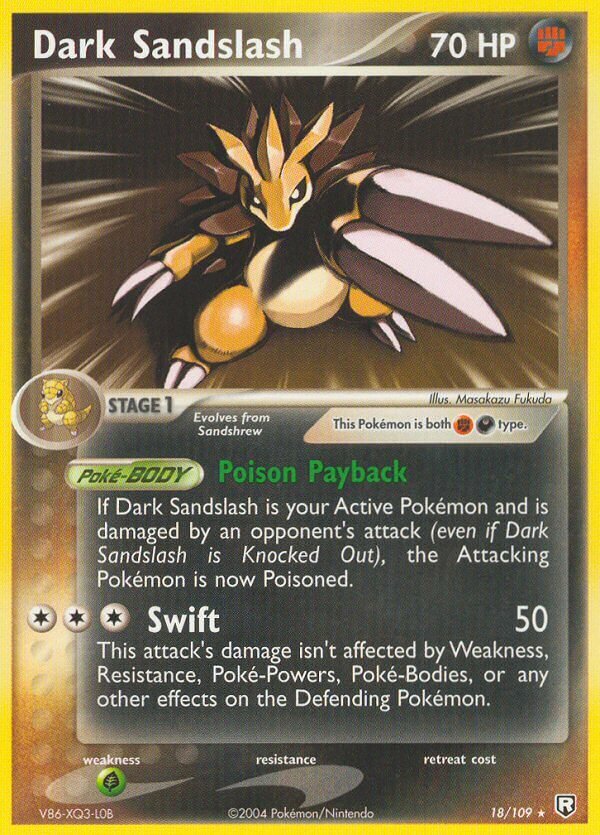 Dark Sandslash - 18/109 - Rare