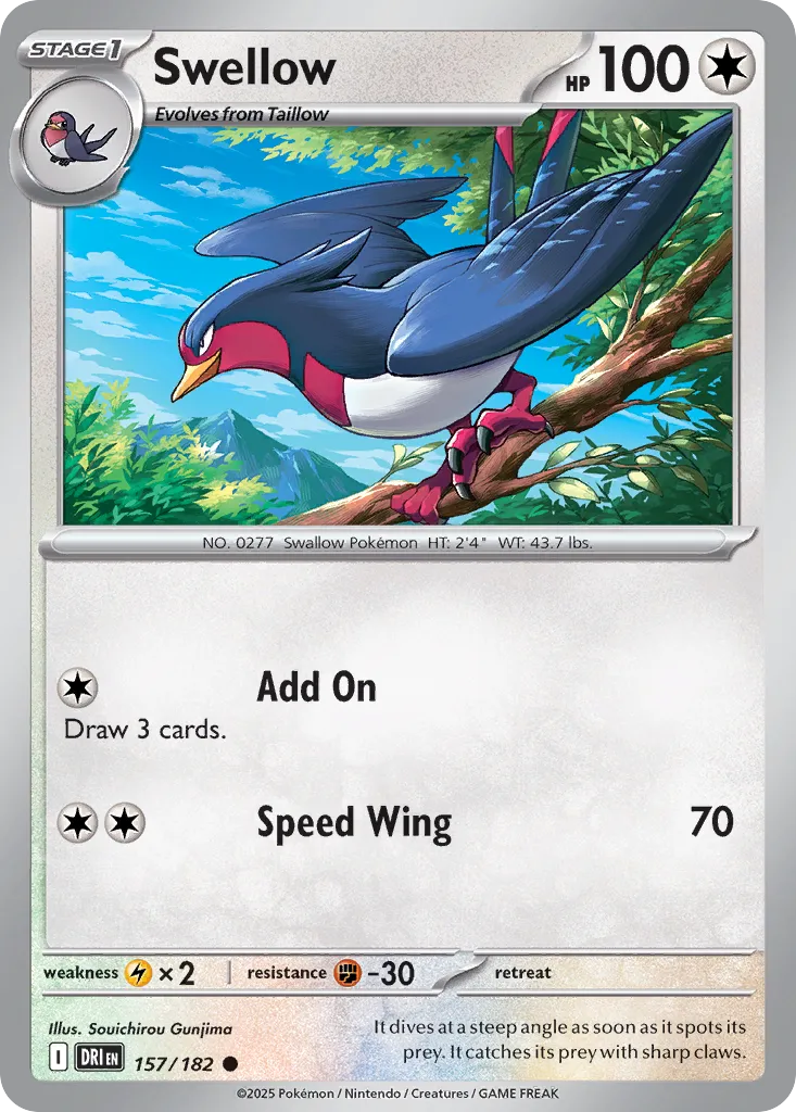 Swellow - 157/182 - Common