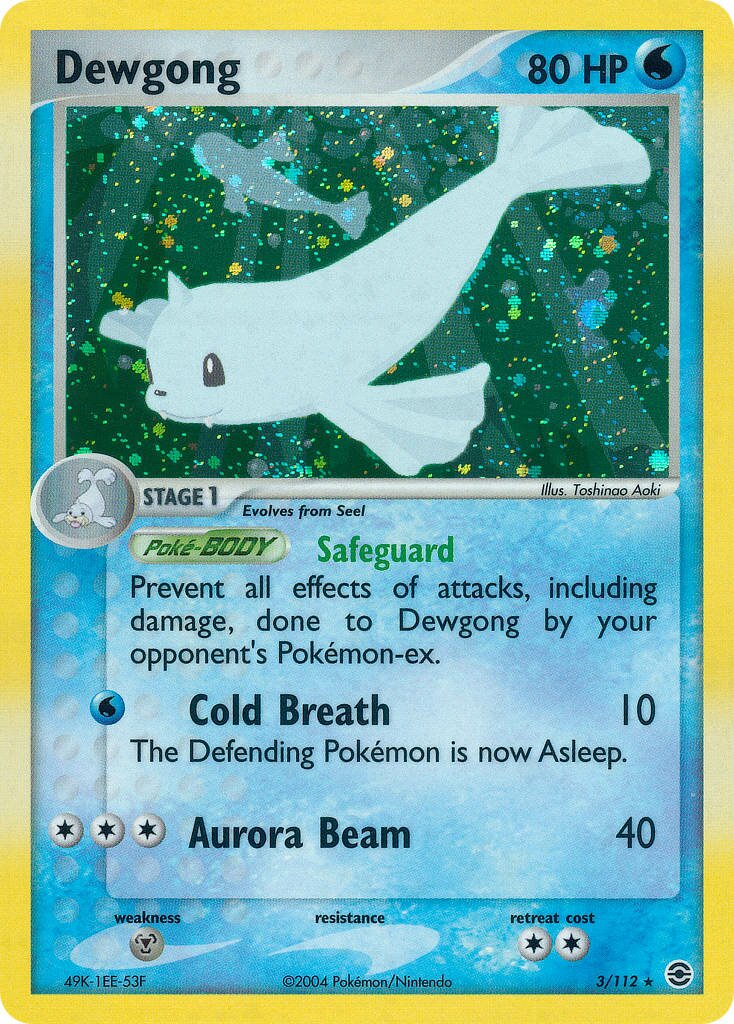 Dewgong - 3/112 - Rare Holo