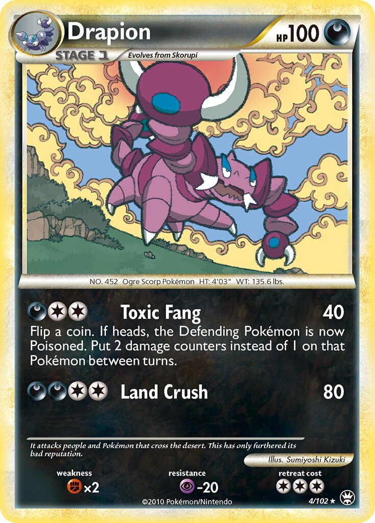 Drapion - 4/102 - Rare Holo