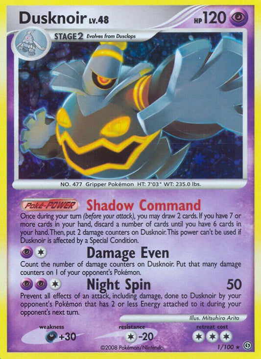 Dusknoir - 1/100 - Rare Holo