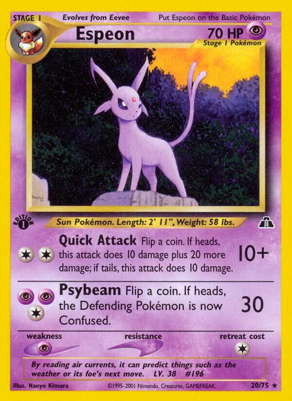 Espeon - 20/75 - Unlimited Rare