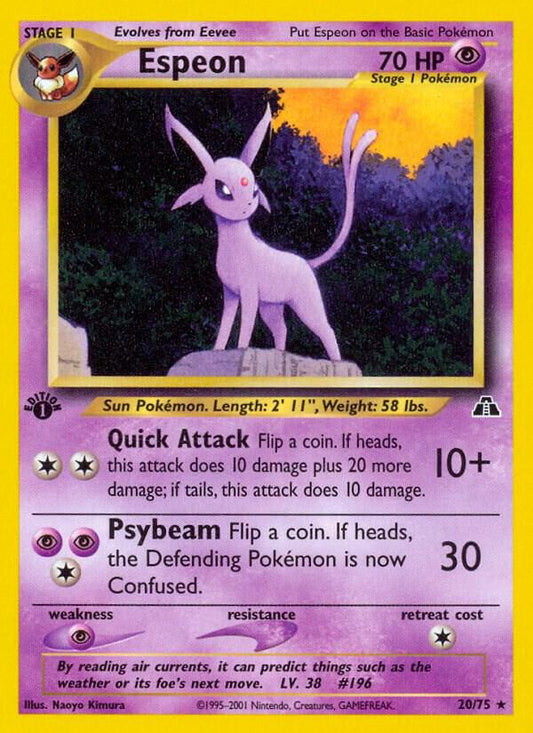 Espeon - 20/75 - Unlimited Rare