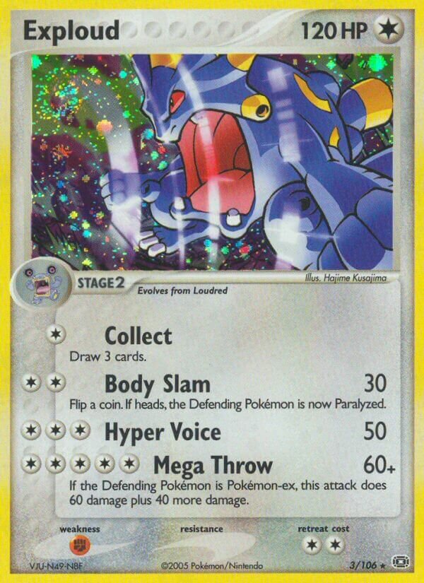 Exploud - 3/106 - Rare Holo