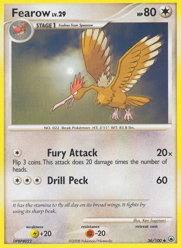 Fearow - 36/100 - Uncommon