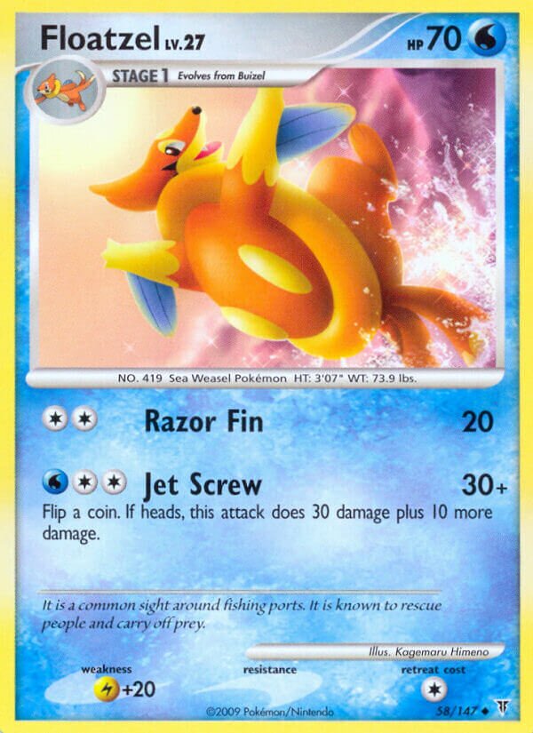 Floatzel - 58/147 - Uncommon