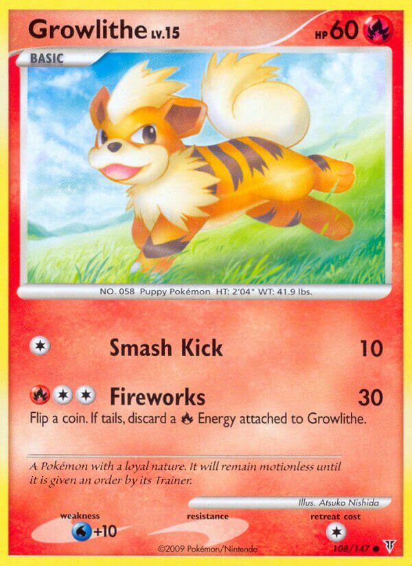 Growlithe - 108/147 - Common