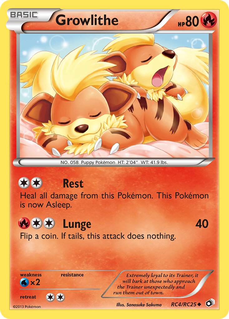 Growlithe - RC4/RC25 - Uncommon