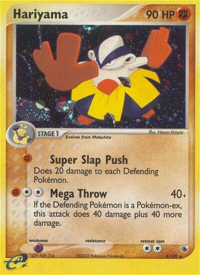 Hariyama - 8/109 - Rare Holo