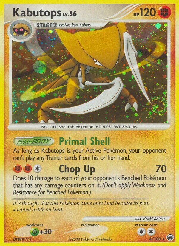 Kabutops - 6/100 - Rare Holo
