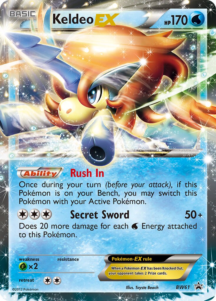 Keldeo-EX - BW61 - Promo