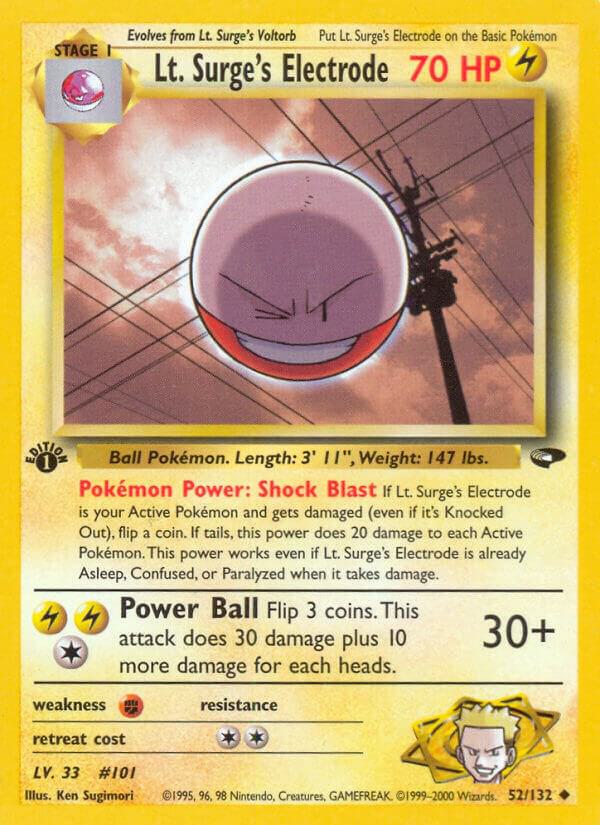 Lt. Surge's Electrode - 52/132 - Uncommon