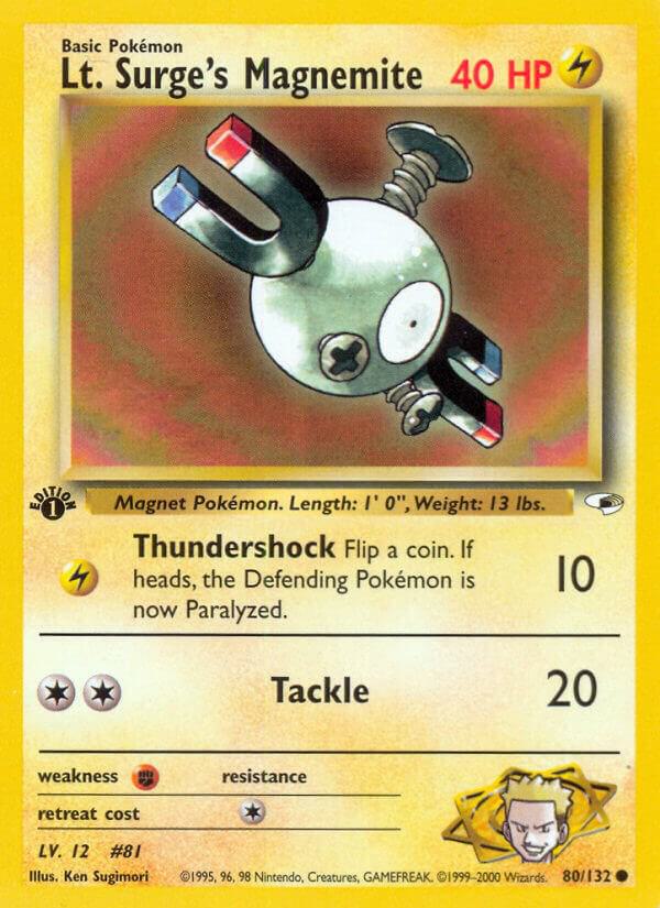 Lt. Surge's Magnemite - 80/132 - Common