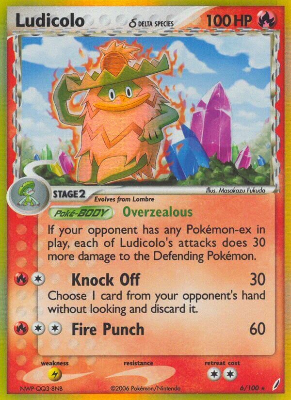 Ludicolo - 6/100 - Rare Holo