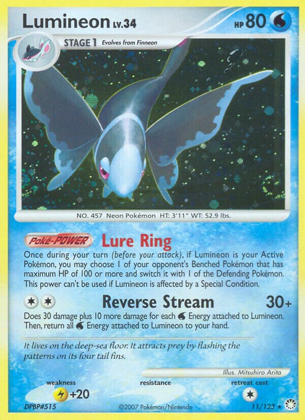 Lumineon - 11/123 - Rare Holo