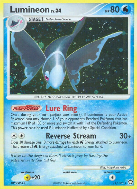 Lumineon - 11/123 - Rare Holo