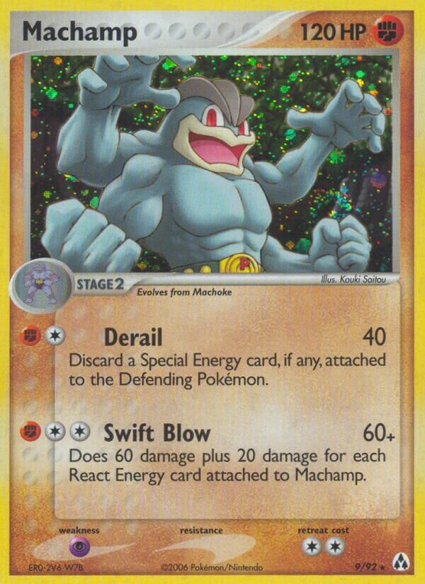 Machamp - 9/92 - Rare Holo